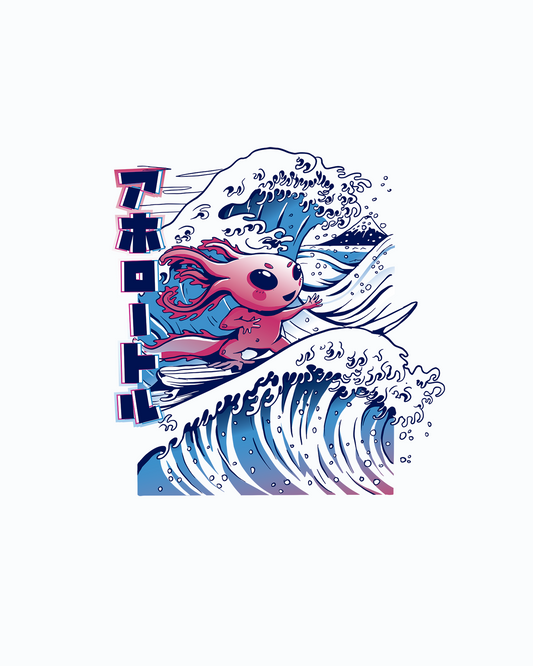 Ajolote surfeando
