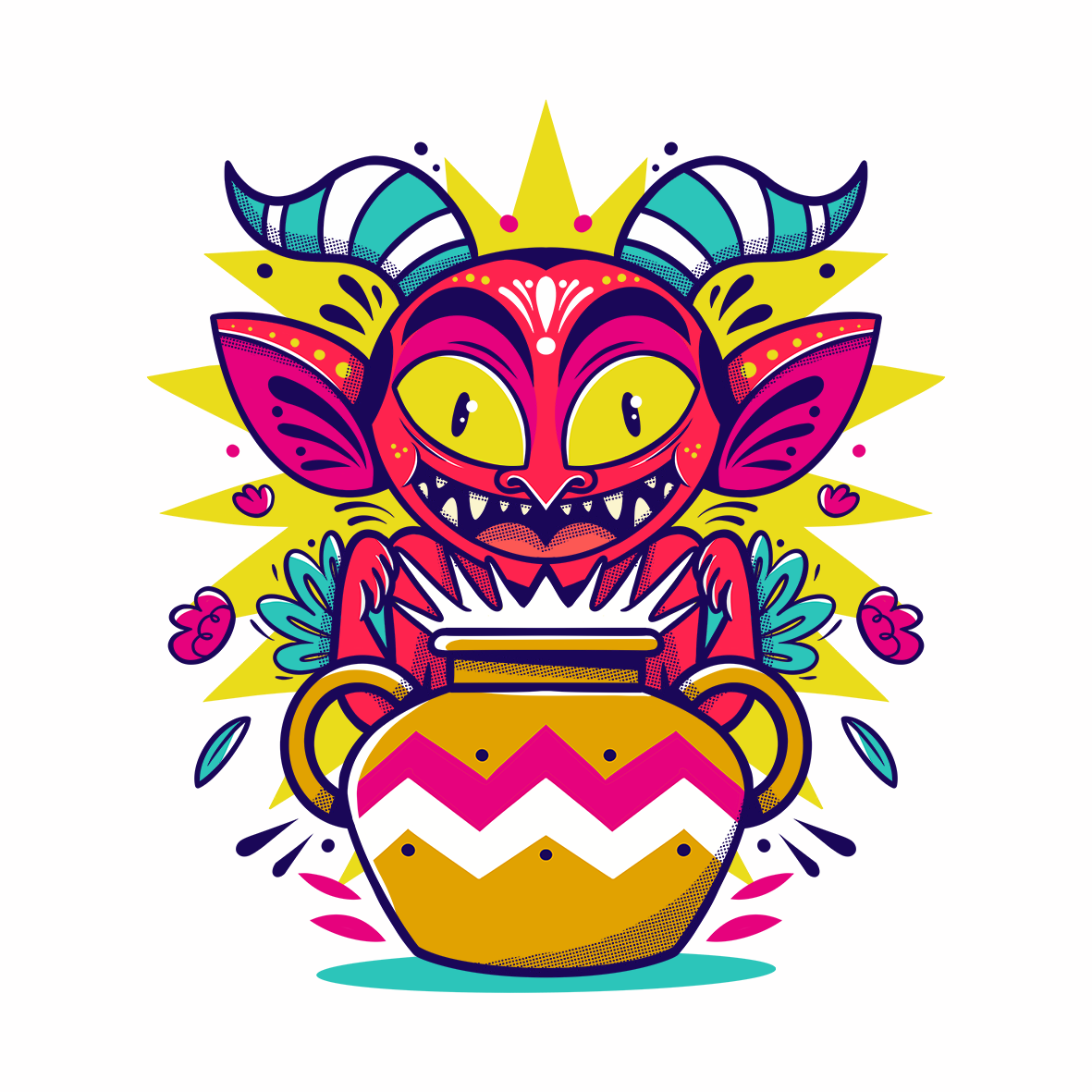 Diablito con Pulque